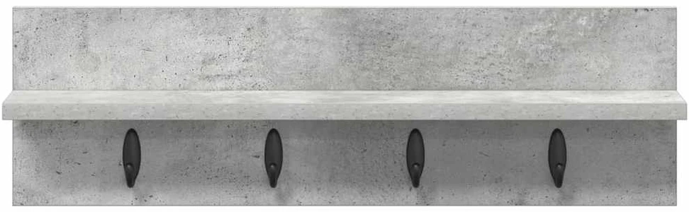 Prikabinamas paltas Sieninis Betono pilka 60 x 10,5 x 18 cm