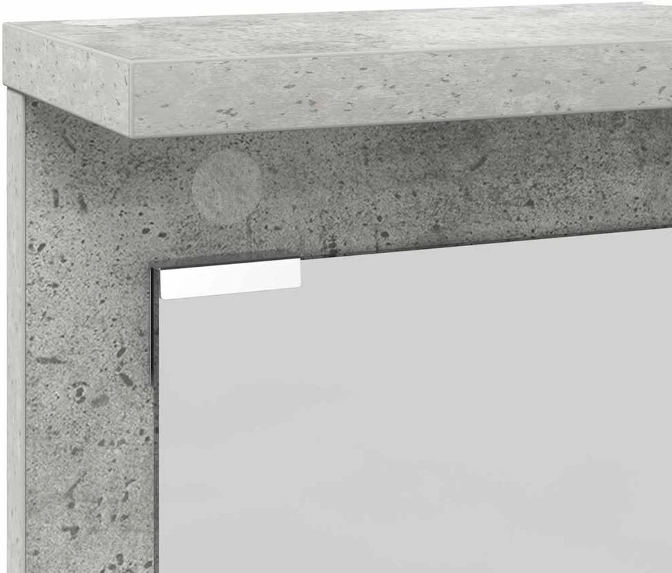 Prikabinamas paltas Sieninis Betono pilka 84 x 10 x 80 cm