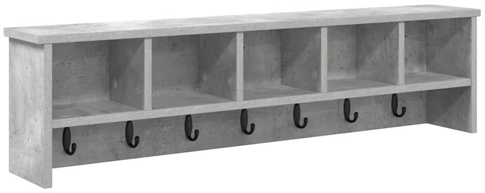 Prikabinamas paltas Sieninis Betono pilka 100 x 16 x 26 cm