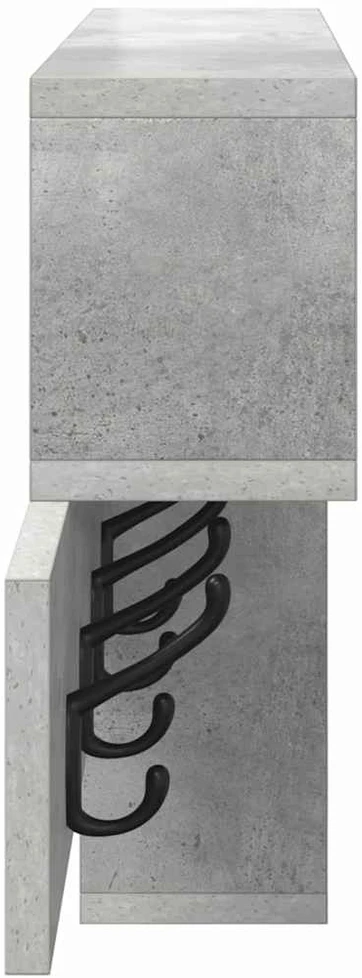 Prikabinamas paltas Sieninis Betono pilka 100 x 12 x 43,5 cm