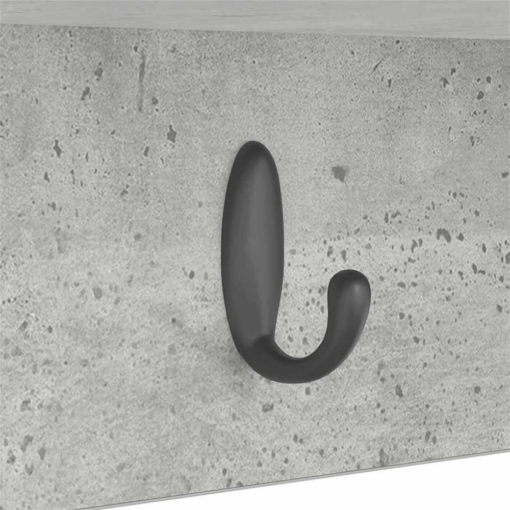 Prikabinamas paltas Sieninis Betono pilka 50 x 16 x 26 cm
