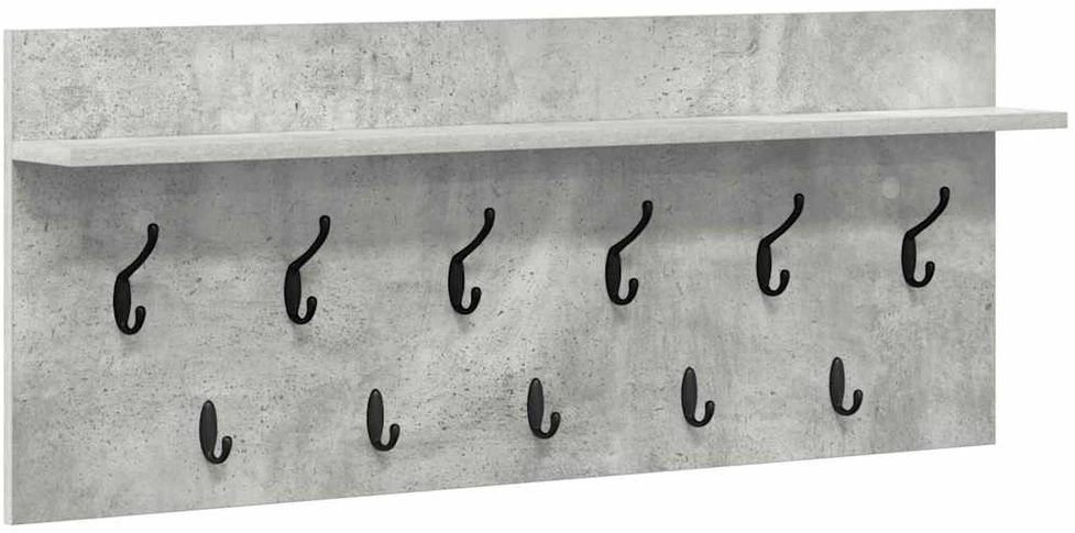 Prikabinamas paltas Sieninis Betono pilka 100 x 40 x 12 cm