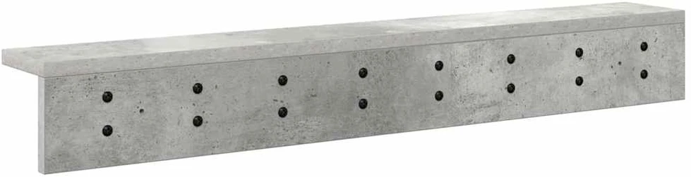 Prikabinamas paltas Sieninis Betono pilka 80 x 10,5 x 10,5 cm