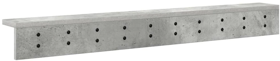 Prikabinamas paltas Sieninis Betono pilka 100 x 10,5 x 10,5 cm