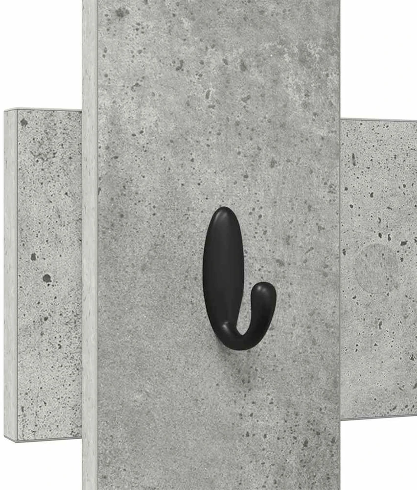 Prikabinamas paltas Sieninis Betono pilka 60 x 3 x 82 cm