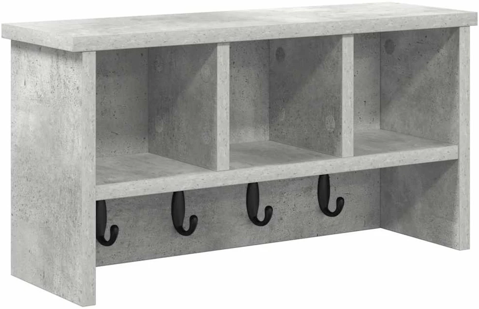 Prikabinamas paltas Sieninis Betono pilka 50 x 16 x 26 cm