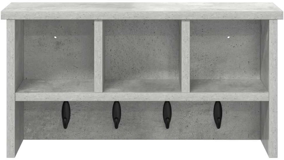Prikabinamas paltas Sieninis Betono pilka 50 x 16 x 26 cm