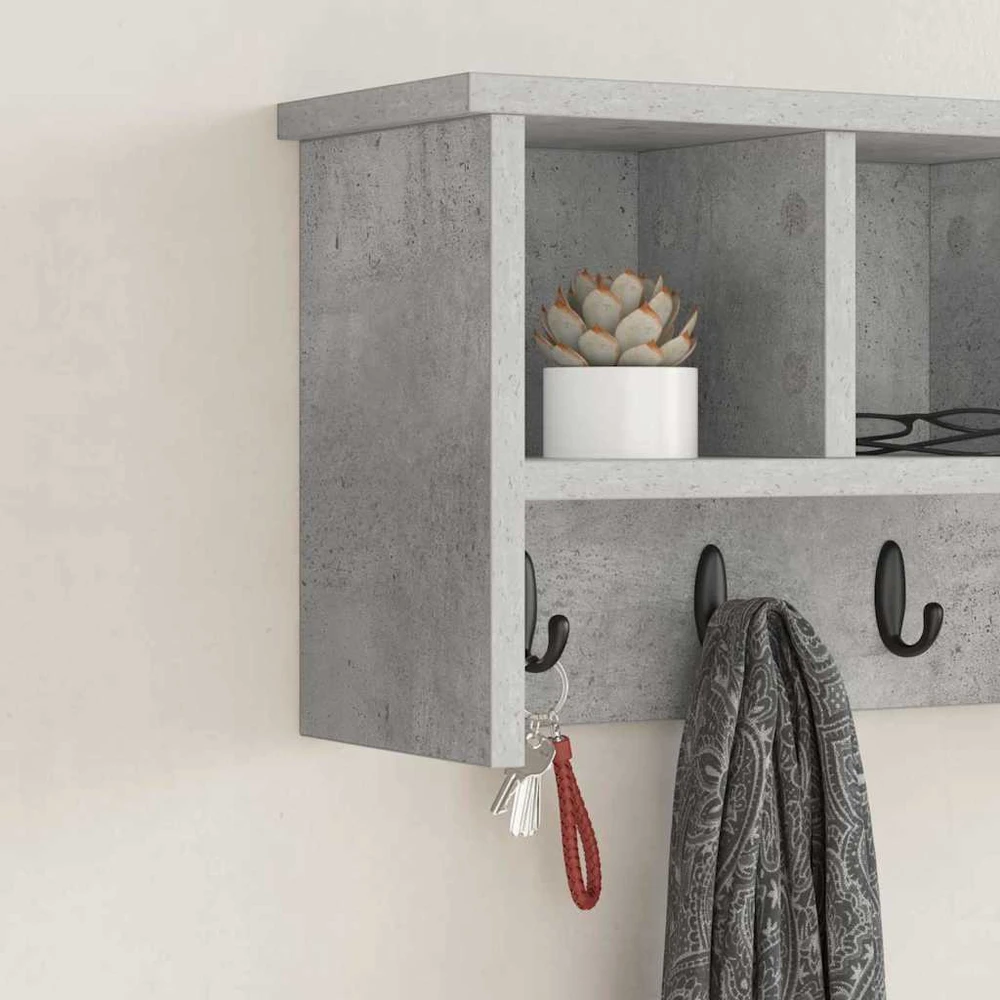 Prikabinamas paltas Sieninis Betono pilka 50 x 16 x 26 cm