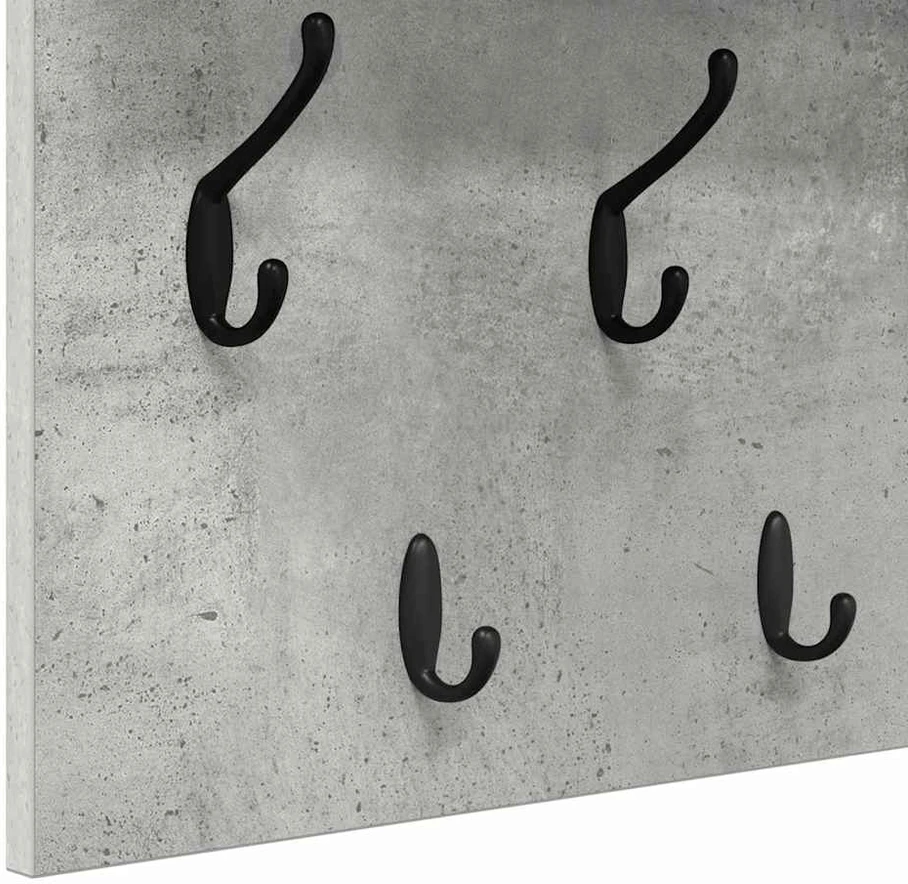 Prikabinamas paltas Sieninis Betono pilka 100 x 40 x 12 cm