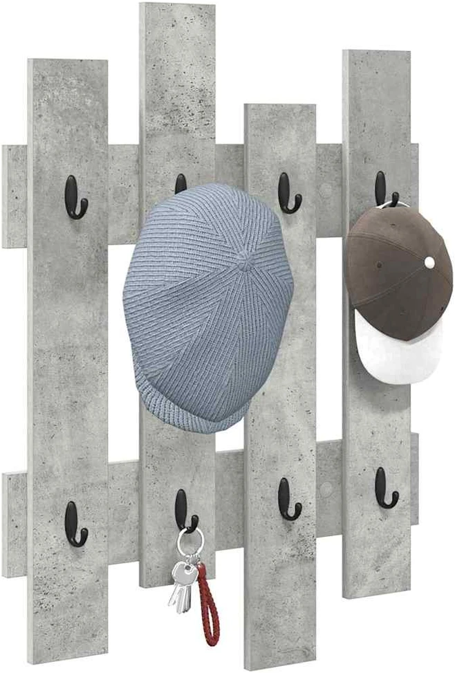 Prikabinamas paltas Sieninis Betono pilka 60 x 3 x 82 cm
