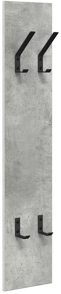 Prikabinamas paltas Sieninis Betono pilka 20 x 1,5 x 100 cm