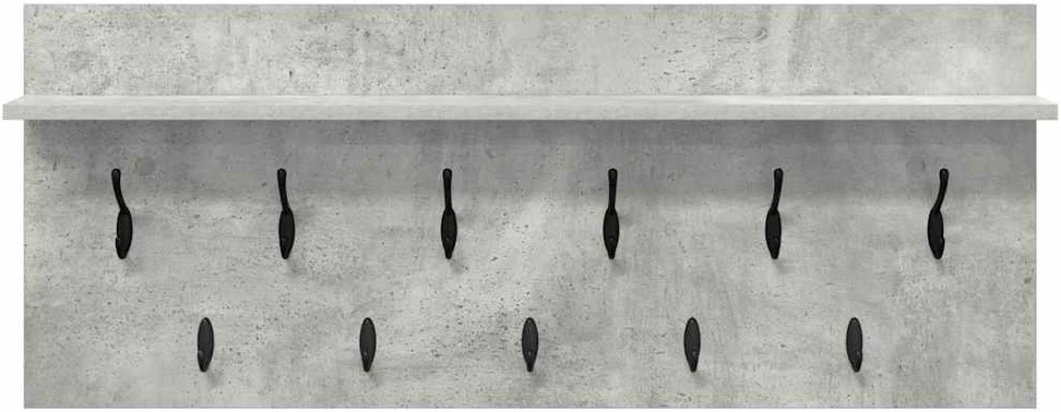 Prikabinamas paltas Sieninis Betono pilka 100 x 40 x 12 cm