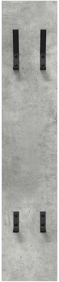Prikabinamas paltas Sieninis Betono pilka 20 x 1,5 x 100 cm