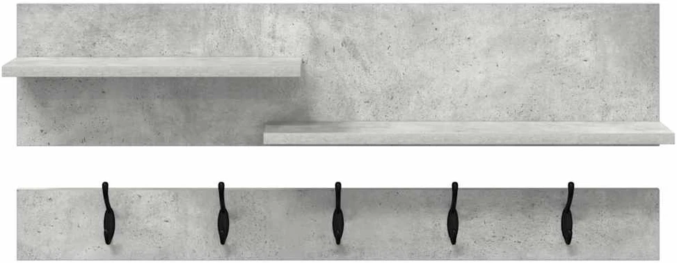 Prikabinamas paltas Sieninis Betono pilka 90 x 15 x 36 cm