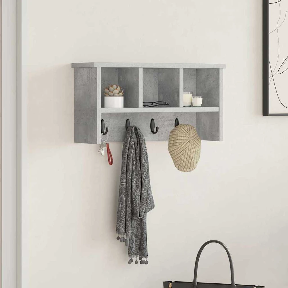 Prikabinamas paltas Sieninis Betono pilka 50 x 16 x 26 cm