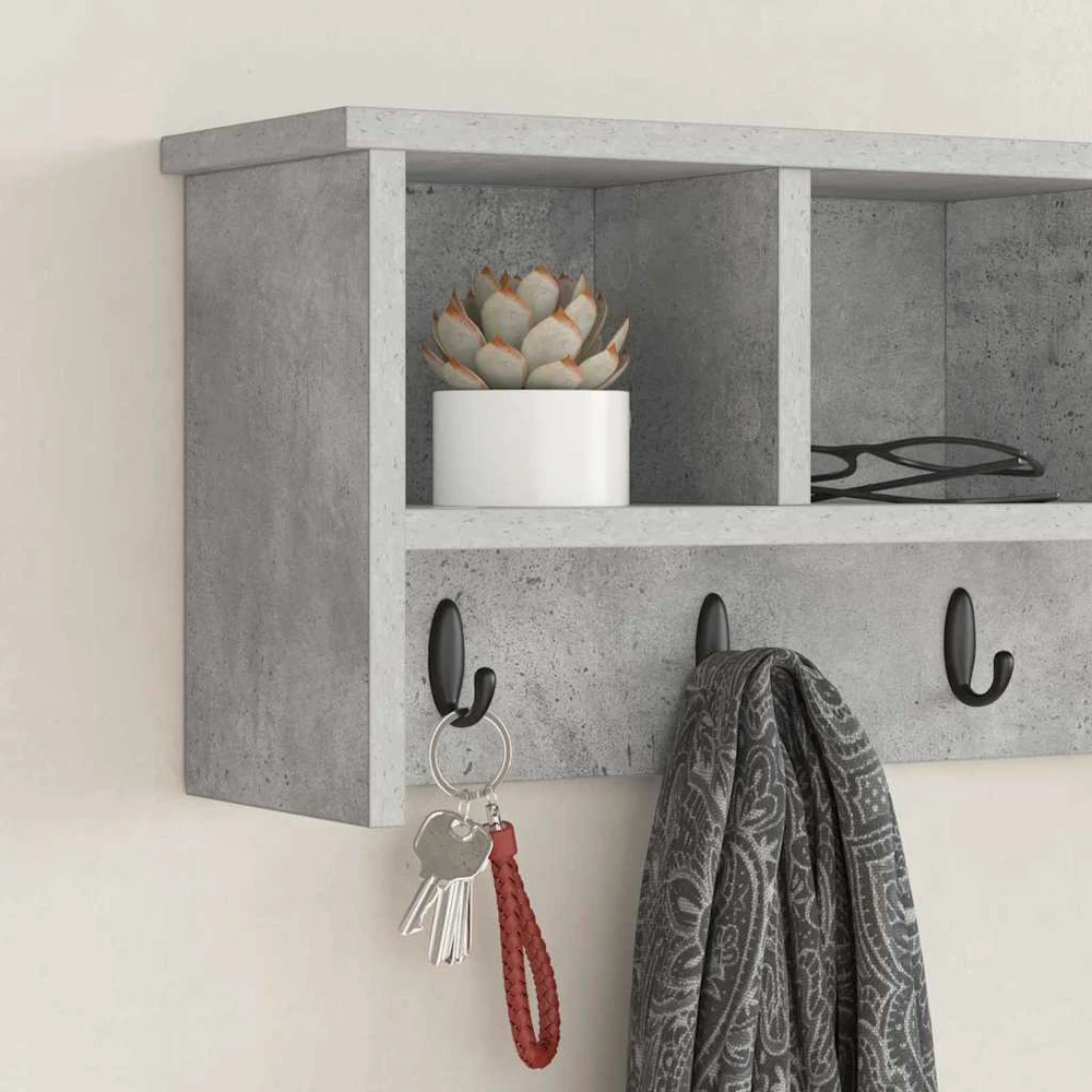Prikabinamas paltas Sieninis Betono pilka 75 x 16 x 26 cm