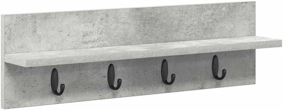 Prikabinamas paltas Sieninis Betono pilka 60 x 10,5 x 18 cm