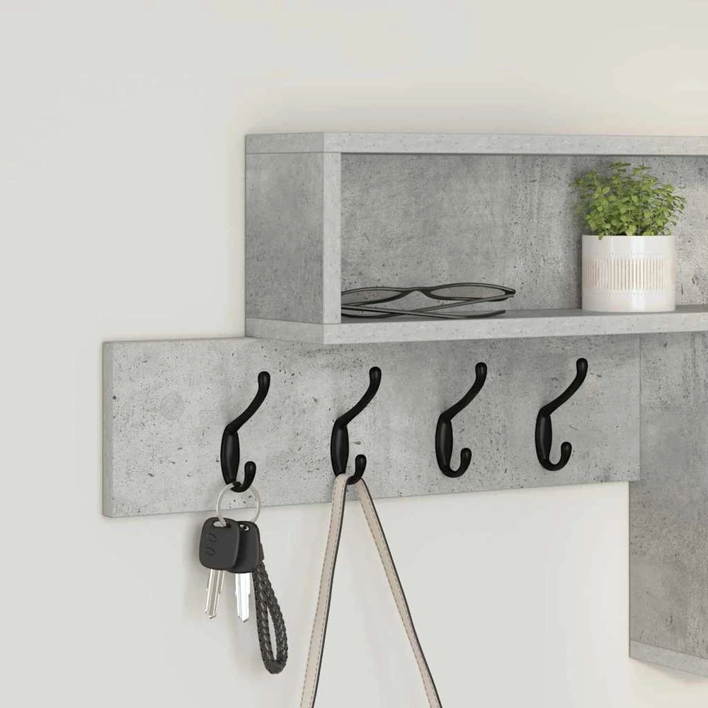 Prikabinamas paltas Sieninis Betono pilka 100 x 12 x 43,5 cm
