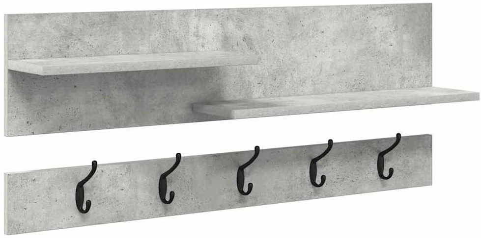 Prikabinamas paltas Sieninis Betono pilka 90 x 15 x 36 cm