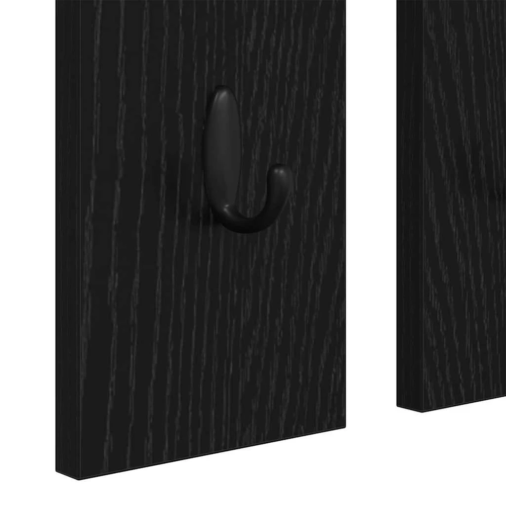 Prikabinamas paltas Sieninis juoda ąžuolo 84 x 10 x 80 cm