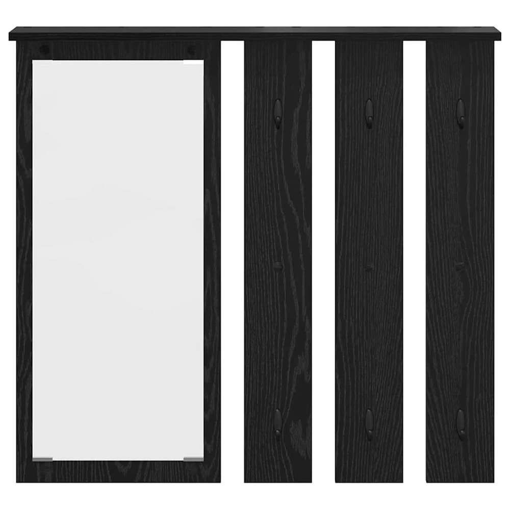 Prikabinamas paltas Sieninis juoda ąžuolo 84 x 10 x 80 cm