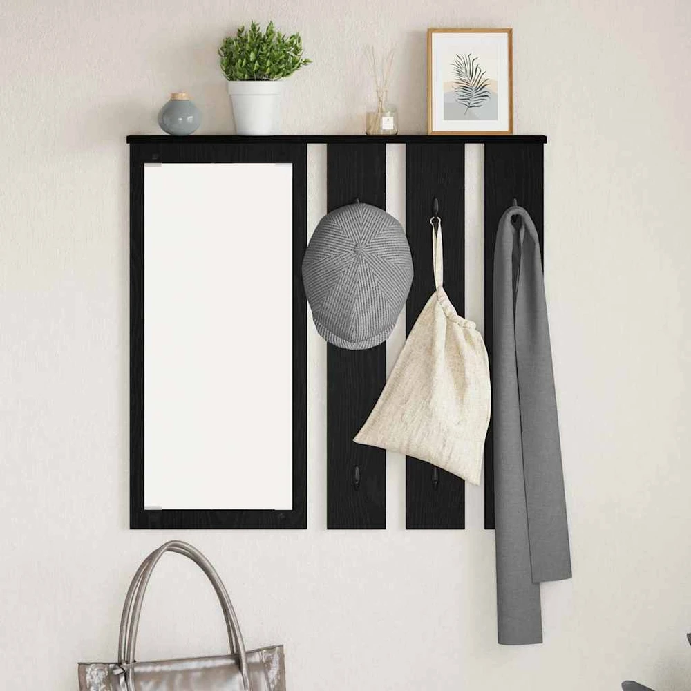 Prikabinamas paltas Sieninis juoda ąžuolo 84 x 10 x 80 cm