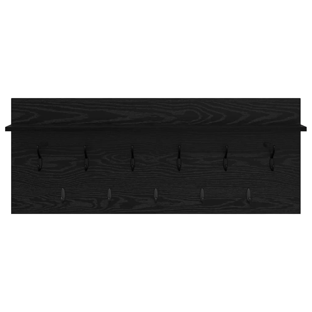 Prikabinamas paltas Sieninis Juodas ąžuolas 100 x 40 x 12 cm