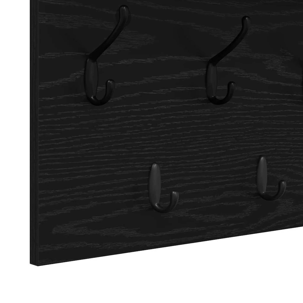 Prikabinamas paltas Sieninis Juodas ąžuolas 100 x 40 x 12 cm