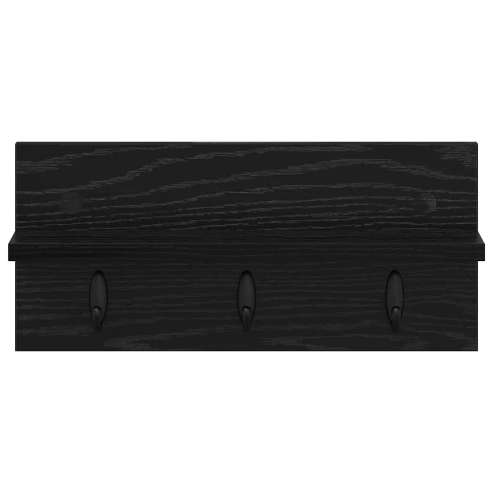 Prikabinamas paltas Sieninis Juodas ąžuolas 40 x 10,5 x 18 cm