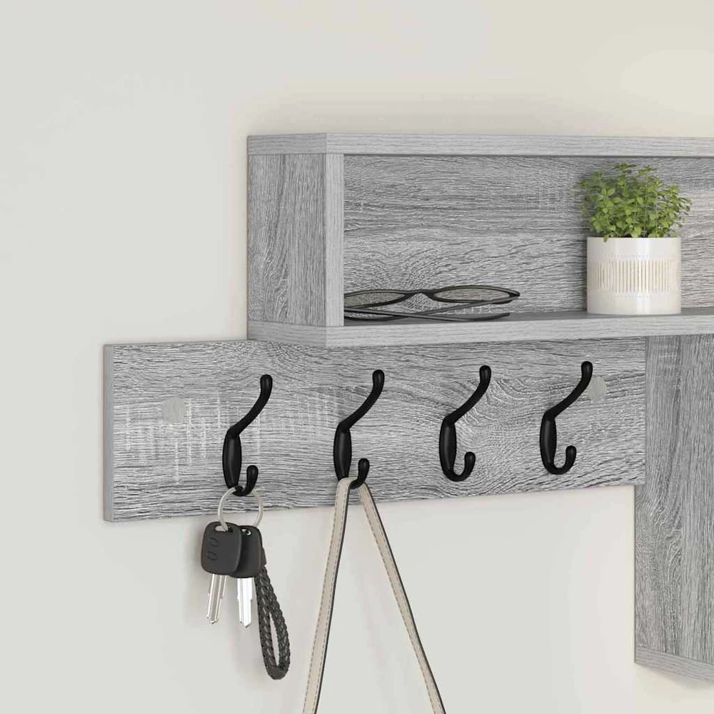 Prikabinamas paltas Sieninis Pilkas Sonoma 100 x 12 x 43,5 cm