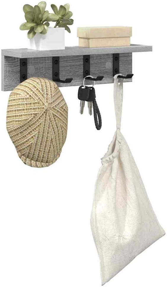 Prikabinamas paltas Sieninis Pilkas Sonoma 40 x 10,5 x 10,5 cm