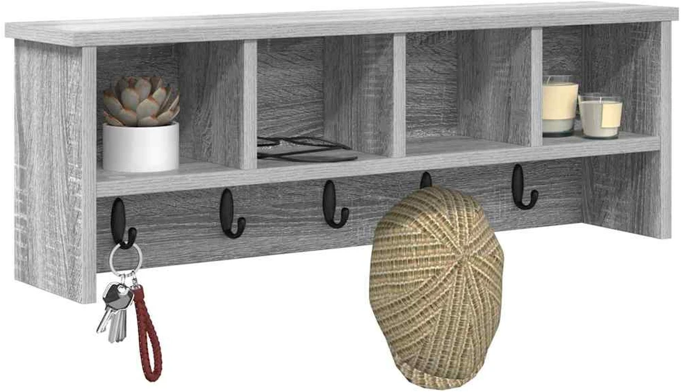 Prikabinamas paltas Sieninis Pilkas Sonoma 75 x 16 x 26 cm