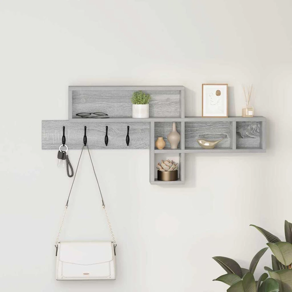 Prikabinamas paltas Sieninis Pilkas Sonoma 100 x 12 x 43,5 cm