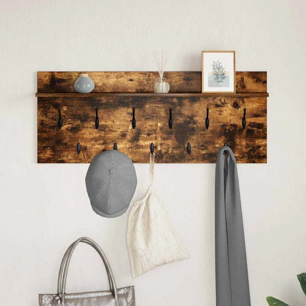 Prikabinamas paltas Sieninis Rūkyta ąžuolas 100 x 40 x 12 cm