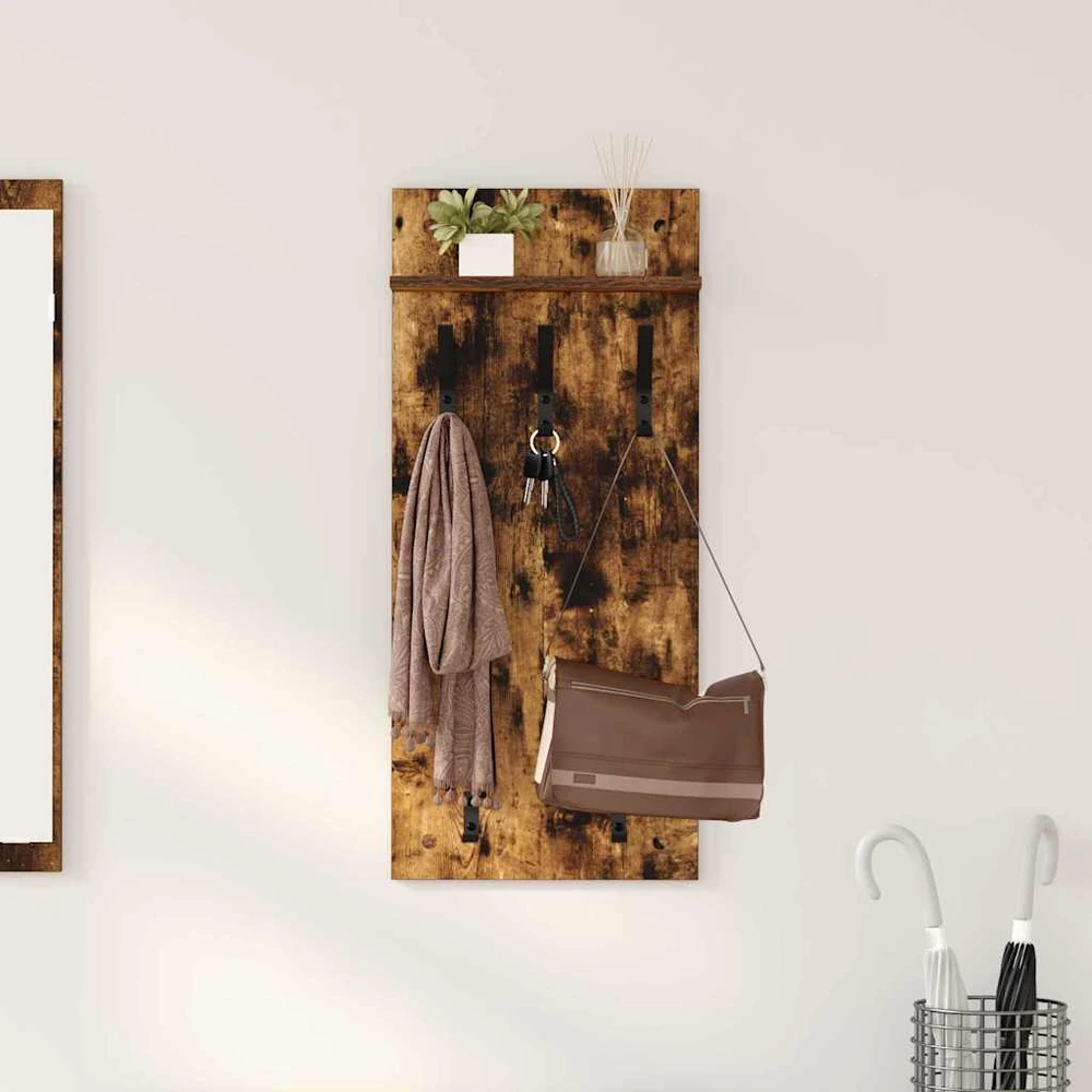 Prikabinamas paltas Sieninis Rūkyta ąžuolas 40 x 10 x 90 cm