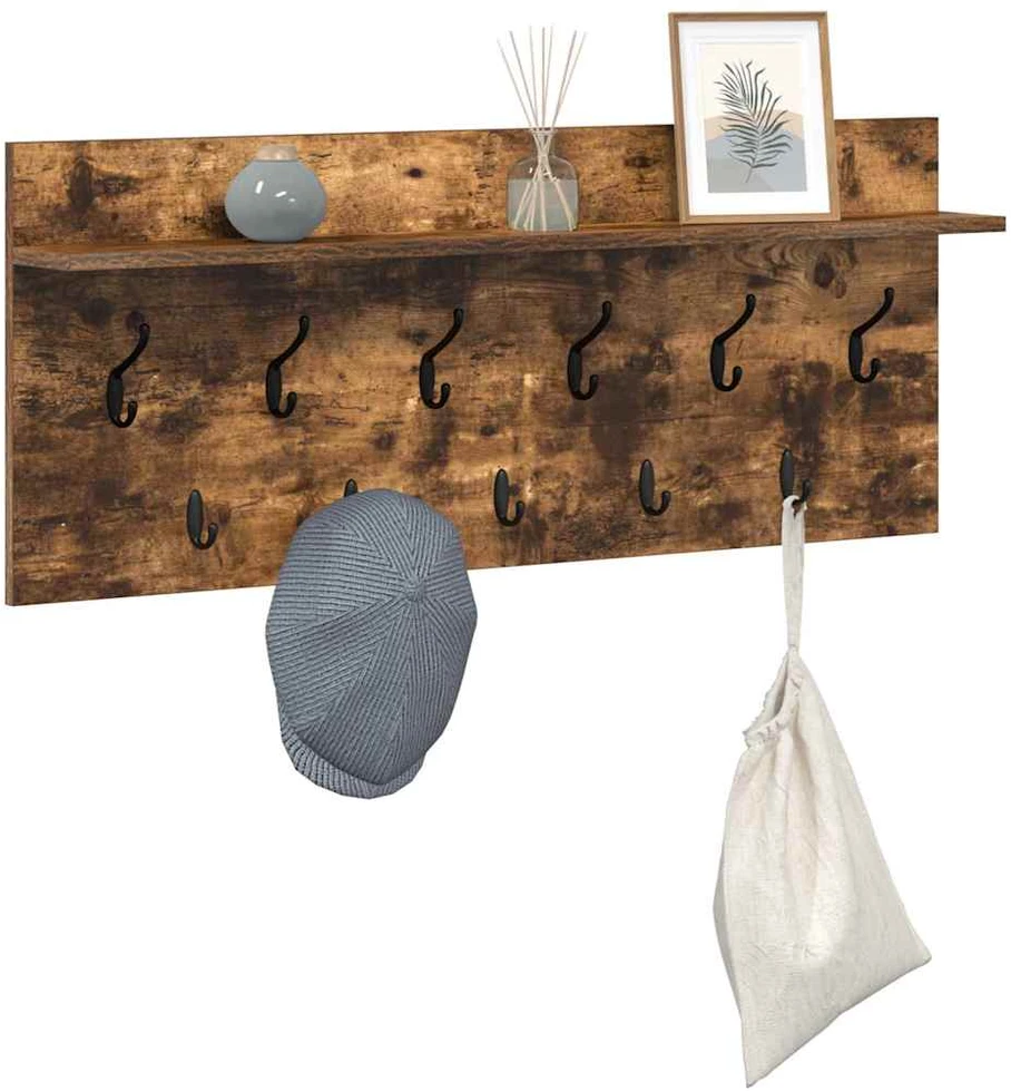 Prikabinamas paltas Sieninis Rūkyta ąžuolas 100 x 40 x 12 cm