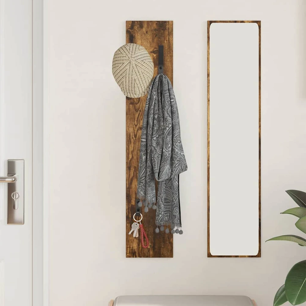 Prikabinamas paltas Sieninis Rūkyta ąžuolas 20 x 1,5 x 100 cm