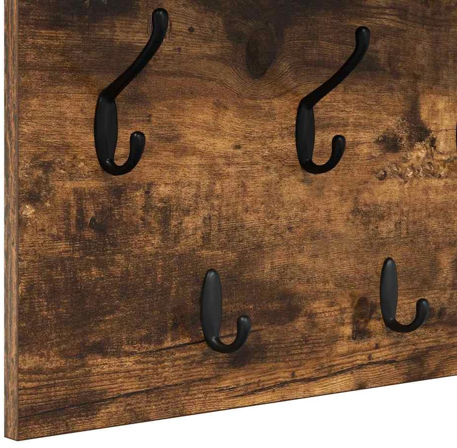 Prikabinamas paltas Sieninis Rūkyta ąžuolas 80 x 40 x 12 cm