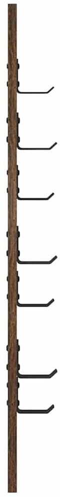 Prikabinamas paltas Sieninis Rūkyta ąžuolas 30 x 1,5 x 80 cm