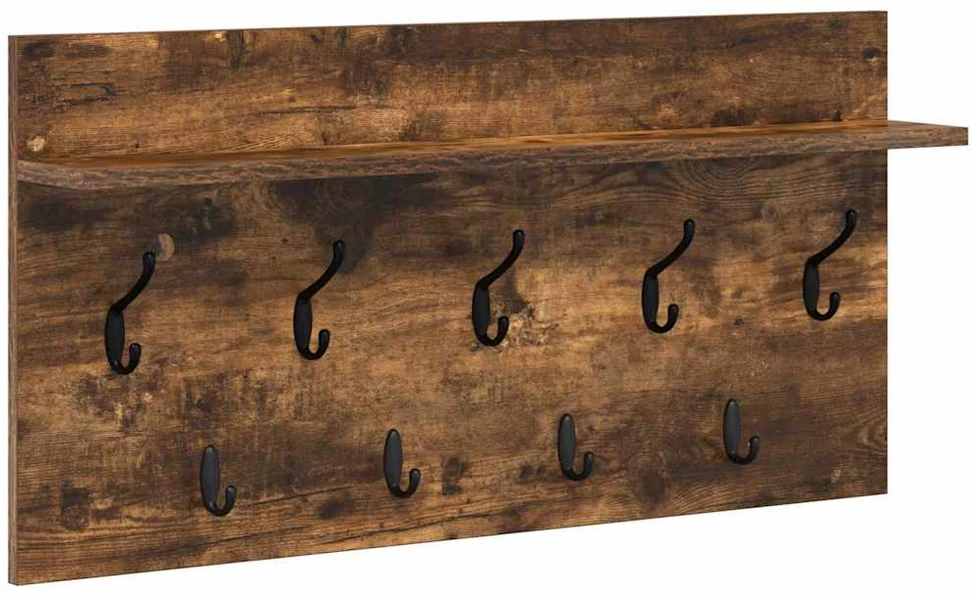 Prikabinamas paltas Sieninis Rūkyta ąžuolas 80 x 40 x 12 cm