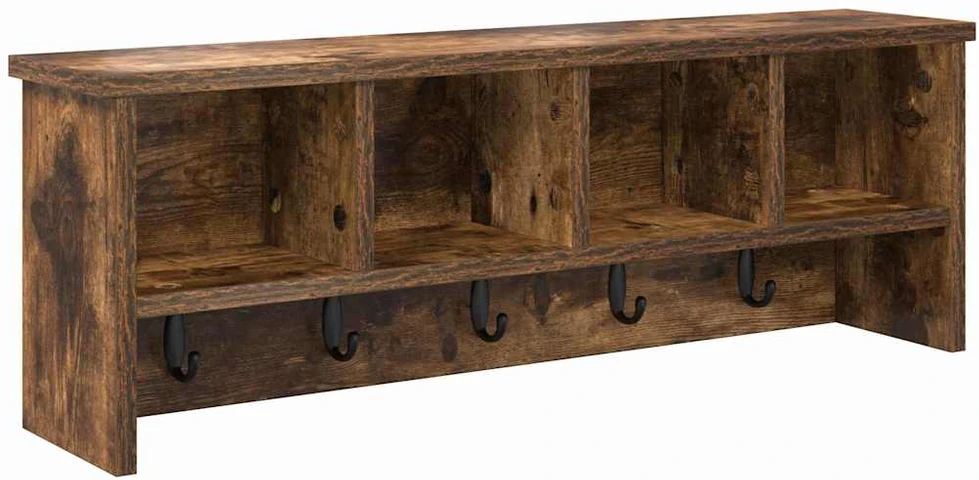 Prikabinamas paltas Sieninis Rūkyta ąžuolas 75 x 16 x 26 cm