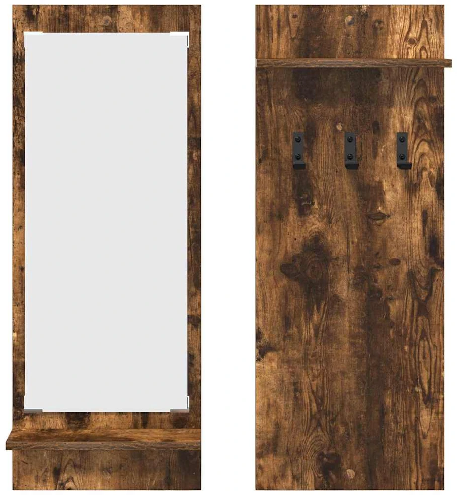 Prikabinamas paltas Sieninis Rūkyta ąžuolas 70 x 10 x 90 cm