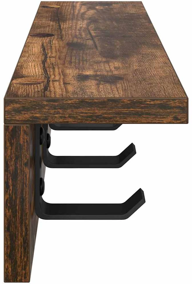 Prikabinamas paltas Sieninis Rūkyta ąžuolas 40 x 10,5 x 10,5 cm