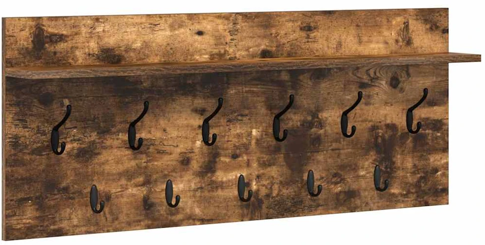 Prikabinamas paltas Sieninis Rūkyta ąžuolas 100 x 40 x 12 cm