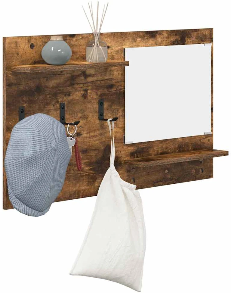 Prikabinamas paltas Sieninis Rūkyta ąžuolas 90 x 10 x 50 cm