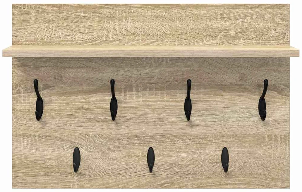 Prikabinamas paltas Sieninis Sonoma ąžuolas 60 x 40 x 12 cm