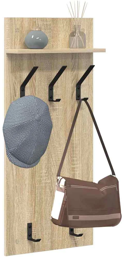 Prikabinamas paltas Sieninis Sonoma ąžuolas 40 x 10 x 90 cm