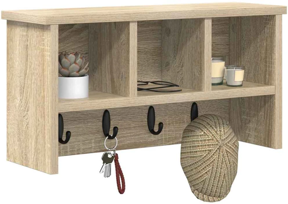 Prikabinamas paltas Sieninis Sonoma ąžuolas 50 x 16 x 26 cm