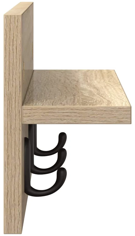 Prikabinamas paltas Sieninis Sonoma ąžuolas 40 x 10,5 x 18 cm