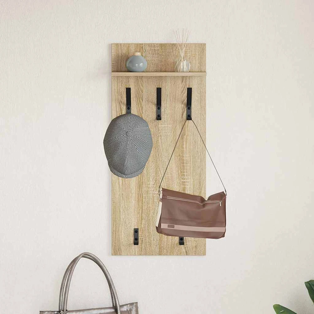 Prikabinamas paltas Sieninis Sonoma ąžuolas 40 x 10 x 90 cm